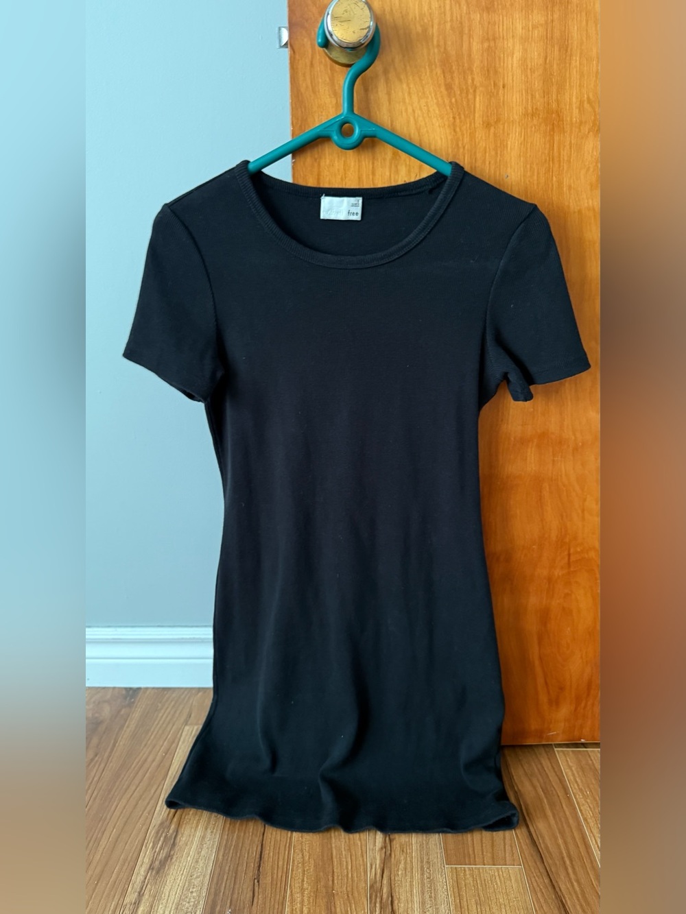 Aritzia Wilfred Free Ribbed Mini Dress - Black - Size S